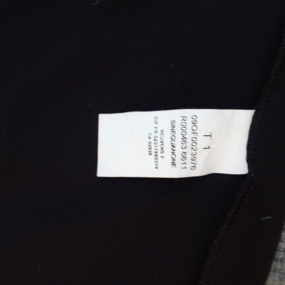 Sinequanone Black Fitted Knee-Length Dress | 3/4 Sleeves | LBD | Size XS-S - Picture 4 of 5